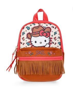 Hello Kitty cowgirl 9” mini Fringe Kids Backpack